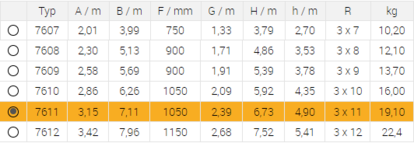 Žebřík 3×11 - další pohled